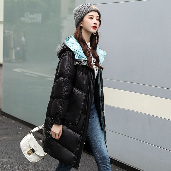 bosideng 2020 new down jacket women's middle and long hooded slim fit commuter white duck light thickened fashion skin, Black
bosideng 2020 new down jacket women's middle and long hooded slim fit commuter white duck light thickened fashion skin, Black