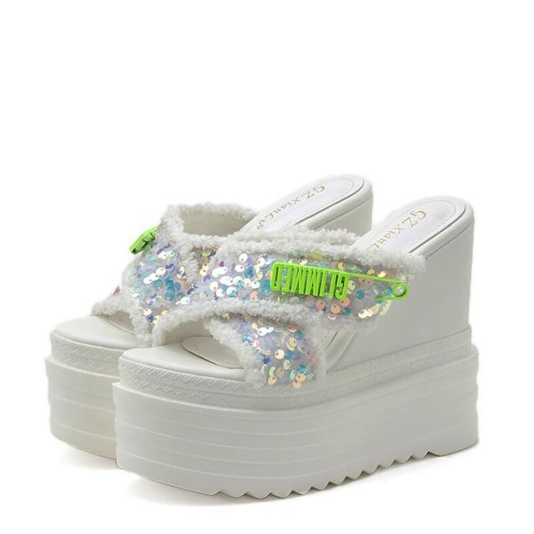 slippers est drop ship crystals wedges high heels leisure summer sandal woman shoes women platform mules beach slides ymb754, Black
slippers est drop ship crystals wedges high heels leisure summer sandal woman shoes women platform mules beach slides ymb754, Black