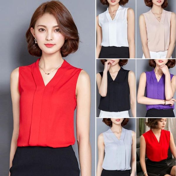 women's tanks & camis women chiffon vest t-shirt ladies v-neck loose sleeveless office lady white casual fresh and sweet female clothi
women's tanks & camis women chiffon vest t-shirt ladies v-neck loose sleeveless office lady white casual fresh and sweet female clothi