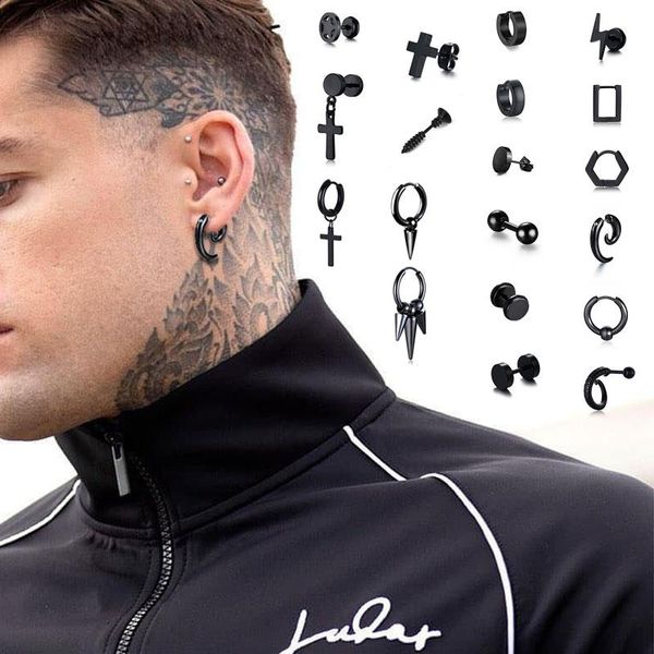 stud earrings men, stainless steel black men's earrings, single piercing studs earing ,punk streetstyle male jewelry, Golden;silver
stud earrings men, stainless steel black men's earrings, single piercing studs earing ,punk streetstyle male jewelry, Golden;silver