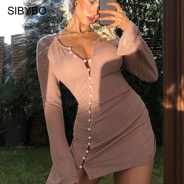 sibybo black button long sleeve dress for women o-neck mini bodycon winter dress 2021 fashion clubwear short vestidos, Black;white
sibybo black button long sleeve dress for women o-neck mini bodycon winter dress 2021 fashion clubwear short vestidos, Black;white