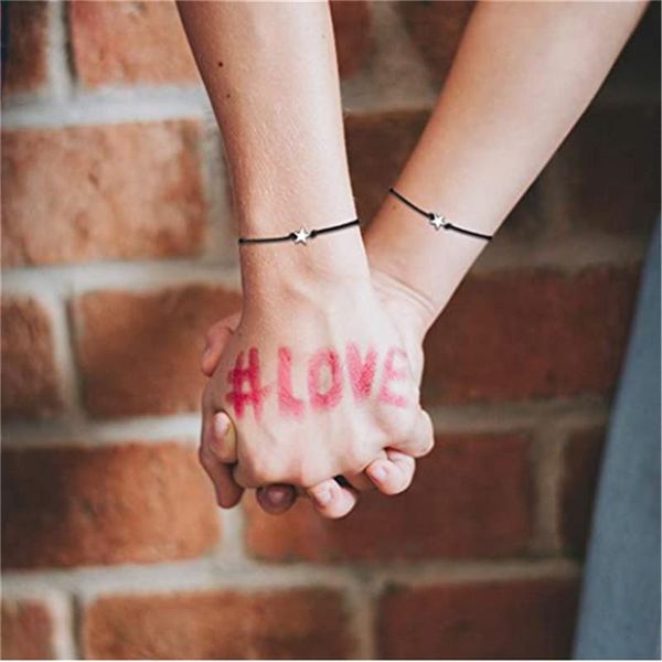 link, chain diy alloy pentagram bracelets bangles for men women braided rope jewelry bracelet 2pcs, Black
link, chain diy alloy pentagram bracelets bangles for men women braided rope jewelry bracelet 2pcs, Black