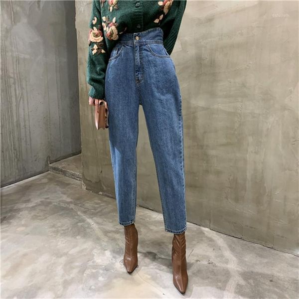women's jeans spring autumn 2021 vintage women pants high waist denim trousers streetwear button loose straight female pockets, Blue
women's jeans spring autumn 2021 vintage women pants high waist denim trousers streetwear button loose straight female pockets, Blue