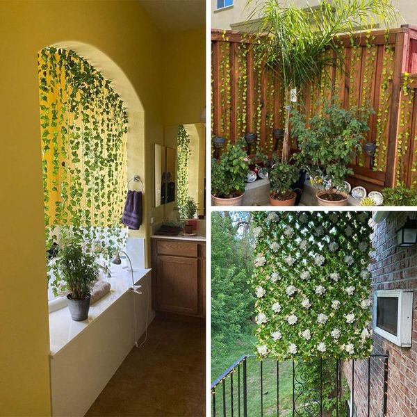 decorative flowers & wreaths 12pc strands artificial lvy leaf vine garland fake foliage hanging plants ivy bush ornament
decorative flowers & wreaths 12pc strands artificial lvy leaf vine garland fake foliage hanging plants ivy bush ornament
