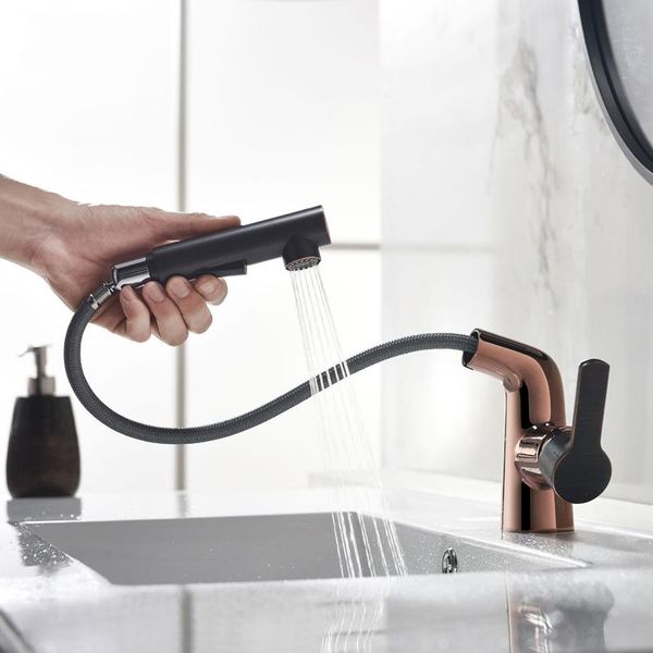 rose gold pull out basin faucet copper single handle hole bathroom and cold sink mixer tap faucets
rose gold pull out basin faucet copper single handle hole bathroom and cold sink mixer tap faucets