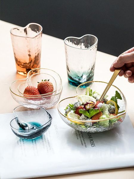 bowls nordic light luxury heart shaped gold inlay fruit bowl glass salad verrine dessert ice cream decorative soup
bowls nordic light luxury heart shaped gold inlay fruit bowl glass salad verrine dessert ice cream decorative soup