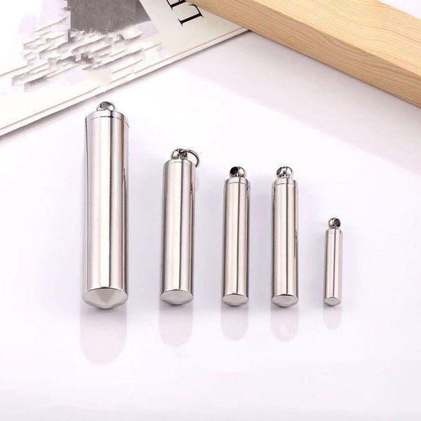 pendant necklaces ash urn necklace include 20inch chain stainless steel bottle cremation jewelry cylinder tube, Silver
pendant necklaces ash urn necklace include 20inch chain stainless steel bottle cremation jewelry cylinder tube, Silver