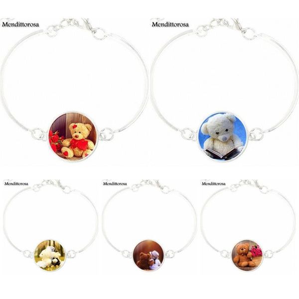 charm bracelets for girls gift cute teddy bear fashion silver plated glass long bracelet bangle women daughter birthday jewelry, Golden;silver
charm bracelets for girls gift cute teddy bear fashion silver plated glass long bracelet bangle women daughter birthday jewelry, Golden;silver
