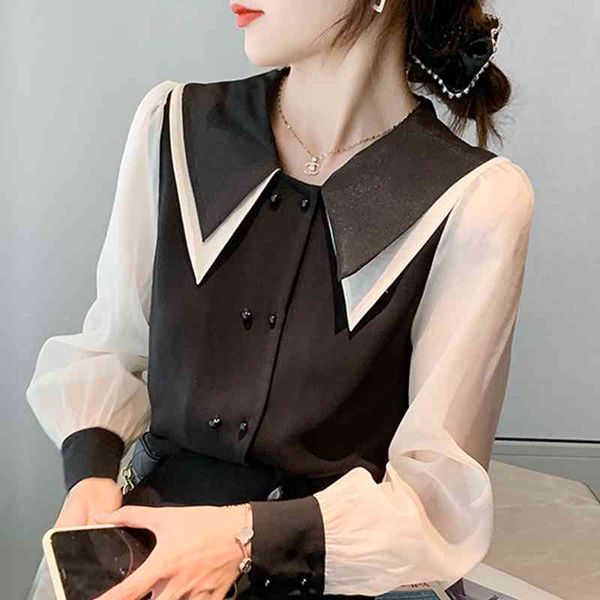 long sleeve blouse women blusas mujer de moda black white chiffon blouse shirt blusa womens and blouses d811 210602
long sleeve blouse women blusas mujer de moda black white chiffon blouse shirt blusa womens and blouses d811 210602