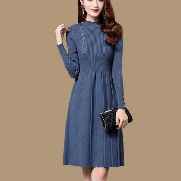 casual dresses women thick knit autumn winter dress female slim a-line basic elegant ol turtleneck long sweater, Black;gray
casual dresses women thick knit autumn winter dress female slim a-line basic elegant ol turtleneck long sweater, Black;gray