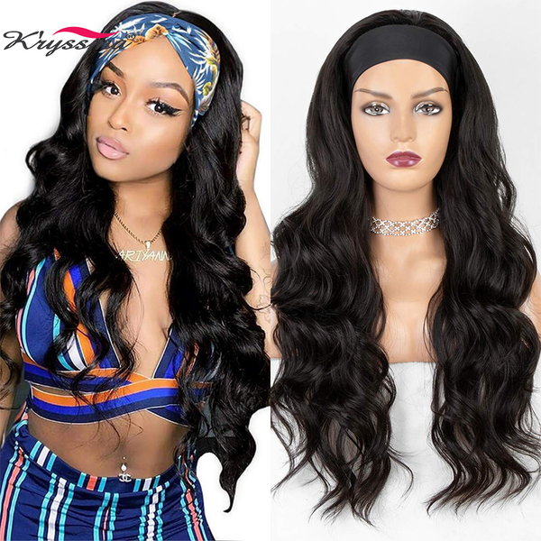 kryssma long wavy headband wig for black women none replacement body wave synthetic headwraps hair wig 2020 new fashion
kryssma long wavy headband wig for black women none replacement body wave synthetic headwraps hair wig 2020 new fashion