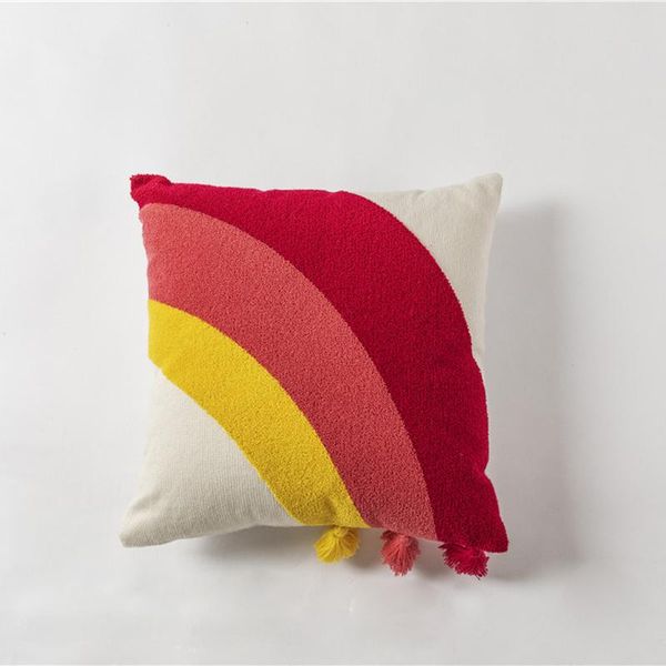 pillow case rainbow nordic cotton back pillows cover embroidery colorful pillowcase christmas decorations for home room 45*45cm
pillow case rainbow nordic cotton back pillows cover embroidery colorful pillowcase christmas decorations for home room 45*45cm