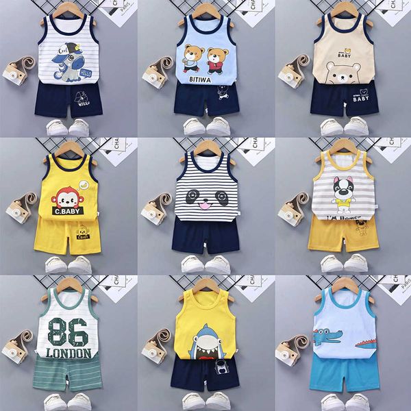 summer baby boy clothes 2021 sleeveless cartoon print infant boy clothes cotton clothing set for boys toddler playsuit tracksuit g1023, White
summer baby boy clothes 2021 sleeveless cartoon print infant boy clothes cotton clothing set for boys toddler playsuit tracksuit g1023, White