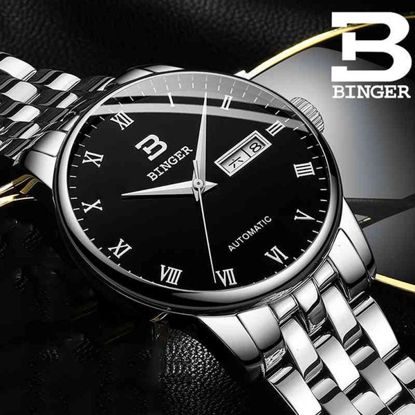 watch binge mechanical mark men automatic role date fashion luxury clock male reloj hombre relogio masculino 2019, Slivery;brown
watch binge mechanical mark men automatic role date fashion luxury clock male reloj hombre relogio masculino 2019, Slivery;brown