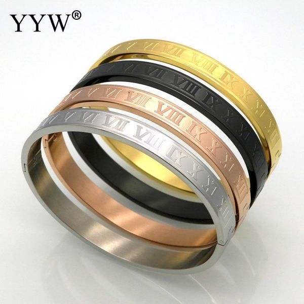stainless steel couples bracelets for men women carving roman numeral lover cuff bangles female wedding jewelry bangle, Black
stainless steel couples bracelets for men women carving roman numeral lover cuff bangles female wedding jewelry bangle, Black