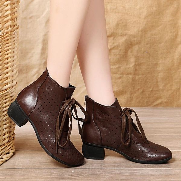 boots 2021 retro handmade women breathable hollow out thick heel ankle for summer casual shoes, Black
boots 2021 retro handmade women breathable hollow out thick heel ankle for summer casual shoes, Black