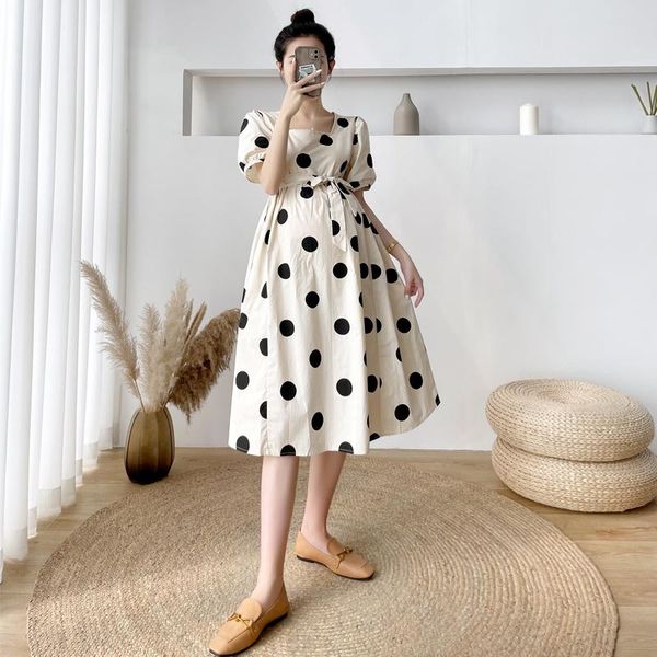 maternity dresses 52293# clothes summer cotton short sleeves loose stylish polka dot dress pregnant women mom, White
maternity dresses 52293# clothes summer cotton short sleeves loose stylish polka dot dress pregnant women mom, White