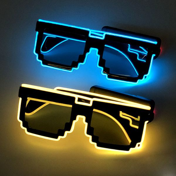 sunglasses el wire 8 bit glasses led flashing glowing party supplies luminous bright light festival glow, White;black
sunglasses el wire 8 bit glasses led flashing glowing party supplies luminous bright light festival glow, White;black