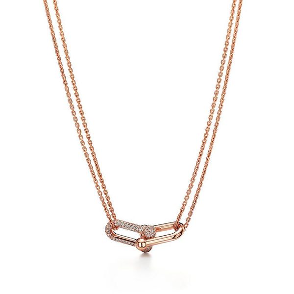 chains 925 sterling silver hardwear necklace woman u-shaped plating 18k rose gold inlaid zircon luxury fashion classic jewelry
chains 925 sterling silver hardwear necklace woman u-shaped plating 18k rose gold inlaid zircon luxury fashion classic jewelry