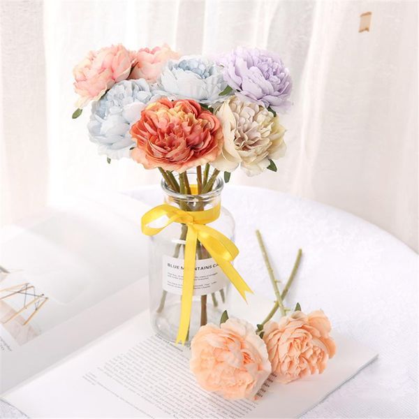 decorative flowers & wreaths 5pcs/bouquet peony artificial flower bouquet fake home decor silk wedding diy handmade crafts
decorative flowers & wreaths 5pcs/bouquet peony artificial flower bouquet fake home decor silk wedding diy handmade crafts