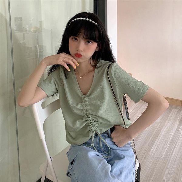women's t-shirt t-shirts japanese kawaii ladies ulzzang loose casual tie retro female korean harajuku clothes for women, White
women's t-shirt t-shirts japanese kawaii ladies ulzzang loose casual tie retro female korean harajuku clothes for women, White