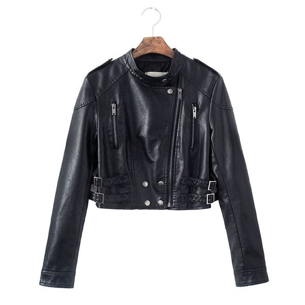 women's jackets spring and fall short for ladies leather jacket from plutonium casual fashion motorcycle women vfc7, Black;brown
women's jackets spring and fall short for ladies leather jacket from plutonium casual fashion motorcycle women vfc7, Black;brown