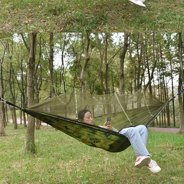 outdoor camping hammock with mosquito net double person hanging furniture garden camp 
outdoor camping hammock with mosquito net double person hanging furniture garden camp