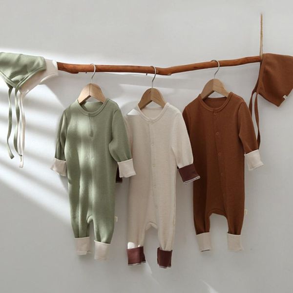 jumpsuits menoea born infant baby clothes girls boys rompers autumn cotton long sleeve soild hat single-breasted outfit, Blue
jumpsuits menoea born infant baby clothes girls boys rompers autumn cotton long sleeve soild hat single-breasted outfit, Blue