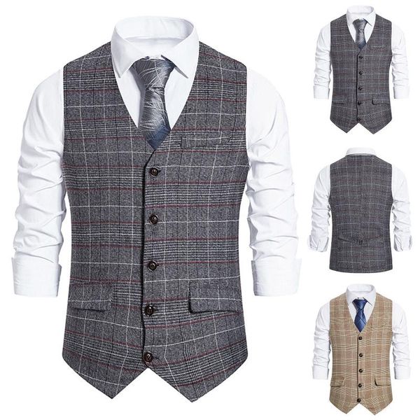 men's vests autumn business vest clothing male jacket casual men england suit with pockets outerwear chaleco hombre, Black;white
men's vests autumn business vest clothing male jacket casual men england suit with pockets outerwear chaleco hombre, Black;white