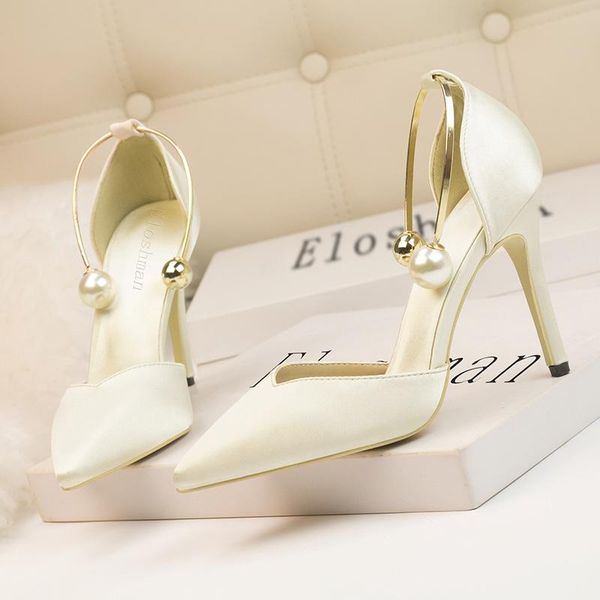 korean fashion women's shoes high-heeled shallow mouth satin hollow pointed toe nightclub metal word strap sandals dress, Black
korean fashion women's shoes high-heeled shallow mouth satin hollow pointed toe nightclub metal word strap sandals dress, Black