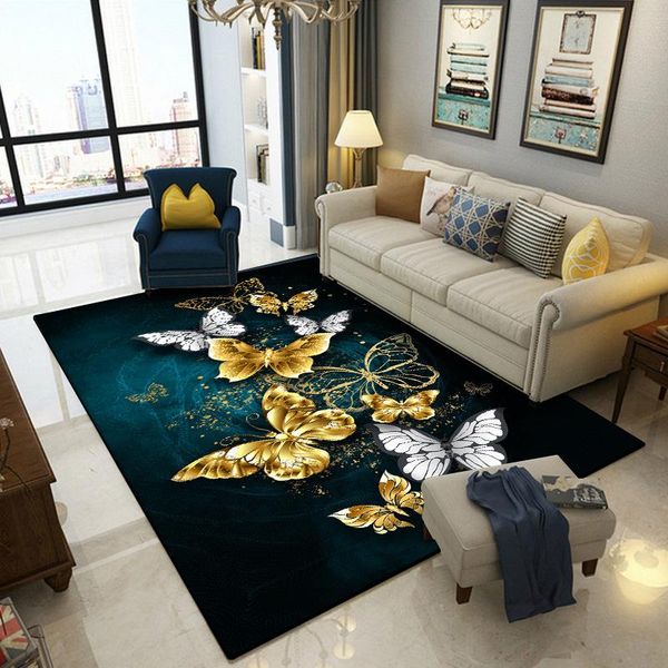 carpets vinatge gold butterfly carpet for living room bedroom decor modern european retro area rugs black non slip mats chair cushion
carpets vinatge gold butterfly carpet for living room bedroom decor modern european retro area rugs black non slip mats chair cushion