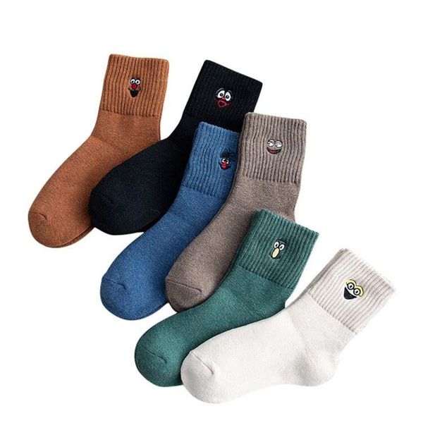 cotton women's socks lovely cartoon embroidery keep warm sox breathable women winter streetwear & hosiery, Black;white
cotton women's socks lovely cartoon embroidery keep warm sox breathable women winter streetwear & hosiery, Black;white