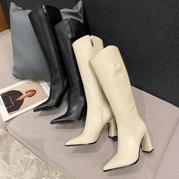boots winter women knee high heel pointed toe shoes woman 2021 thicken square botas de mujer, Black
boots winter women knee high heel pointed toe shoes woman 2021 thicken square botas de mujer, Black