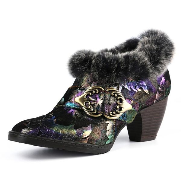 dress shoes yourseason winter ladies 2021 genuine leather high heels turned over edge print handmade women casual pumps, Black
dress shoes yourseason winter ladies 2021 genuine leather high heels turned over edge print handmade women casual pumps, Black