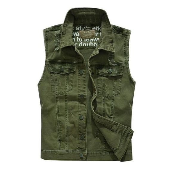 men's vests men slim fit cowboy green orange jacket vest ripped denim 2021 spring sleeveless casual waistcoat jean coat, Black;white
men's vests men slim fit cowboy green orange jacket vest ripped denim 2021 spring sleeveless casual waistcoat jean coat, Black;white