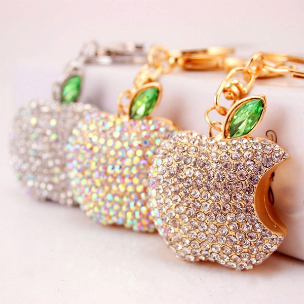 cute christmas apple rhinestone jewelry crystal pendant apple keychain fashion key chain zinc alloy jewelry, Silver
cute christmas apple rhinestone jewelry crystal pendant apple keychain fashion key chain zinc alloy jewelry, Silver