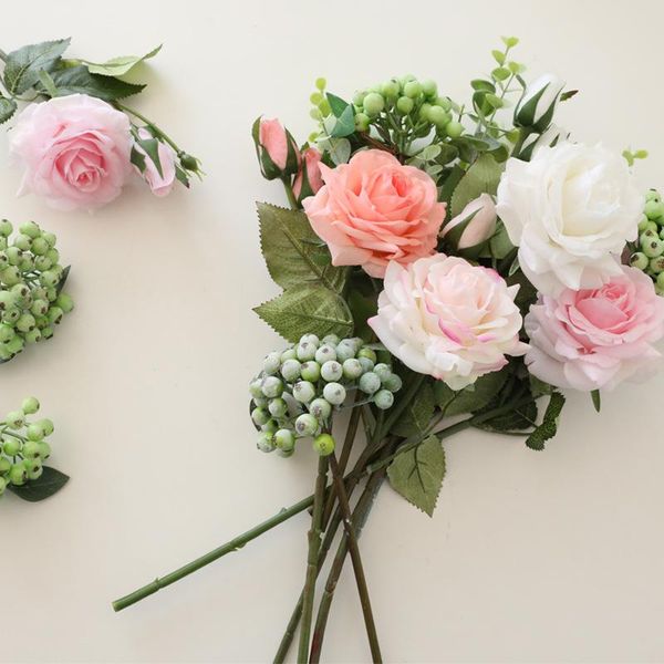 decorative flowers & wreaths artificial flower latex rose single realistic feel arrangement eucalyptus berry fake plants for diy home decora
decorative flowers & wreaths artificial flower latex rose single realistic feel arrangement eucalyptus berry fake plants for diy home decora
