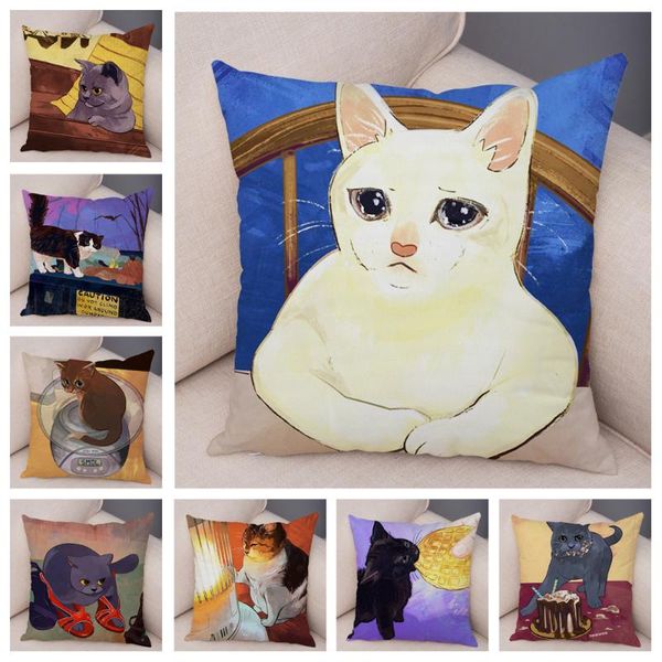 cushion/decorative pillow soft short plush cute cat cushion cover for sofa children room decor pet cartoon animal pillowcase oil painting ca
cushion/decorative pillow soft short plush cute cat cushion cover for sofa children room decor pet cartoon animal pillowcase oil painting ca