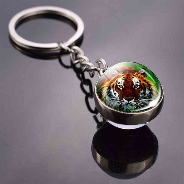 2021 new keychains tiger animal picture glass ball double side cabochon pendant metal keyring jewelry for men t6e7, Silver
2021 new keychains tiger animal picture glass ball double side cabochon pendant metal keyring jewelry for men t6e7, Silver