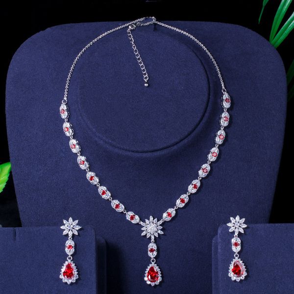 t0135 bridal jewelry aaa zircon necklace earrings two piece no-ble luxury wedding banquet set chain, Black
t0135 bridal jewelry aaa zircon necklace earrings two piece no-ble luxury wedding banquet set chain, Black