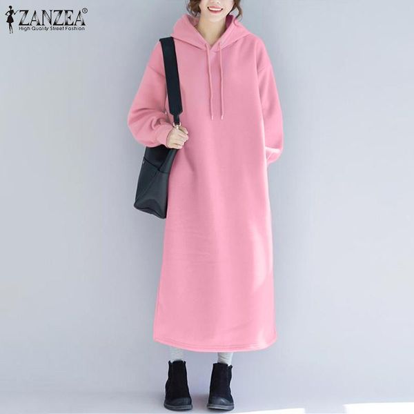 elegant hooded hoodies dress women's autumn pullovers zanzea 2021 casual puff sleeve maxi vestidos female solid robe plus size dresses, Black;gray
elegant hooded hoodies dress women's autumn pullovers zanzea 2021 casual puff sleeve maxi vestidos female solid robe plus size dresses, Black;gray
