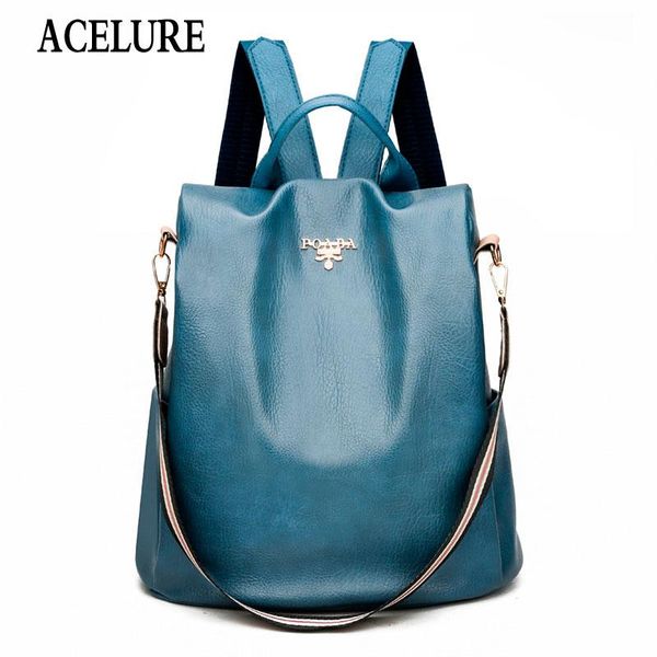 backpack acelure female fashion high capacity anti-theft school bag multifunctional large men women solid pu leather pack
backpack acelure female fashion high capacity anti-theft school bag multifunctional large men women solid pu leather pack