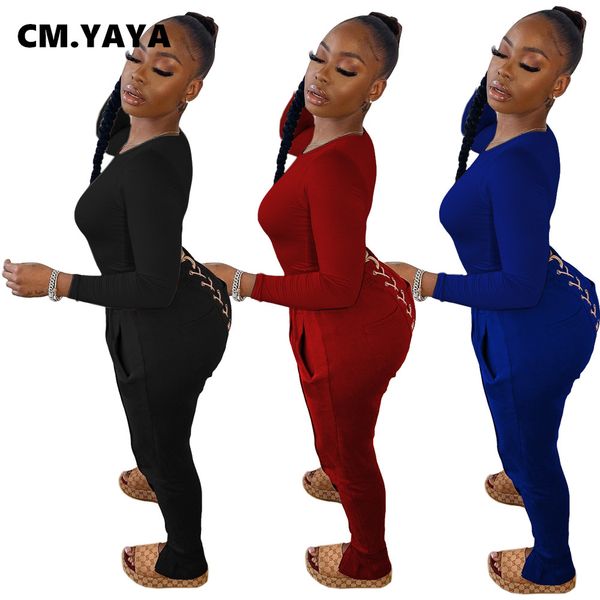two 2 piece set women fall winter fitness outfits lace up + jogger pants suits overalls street active trasuitby air, White
two 2 piece set women fall winter fitness outfits lace up + jogger pants suits overalls street active trasuitby air, White