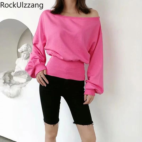 women's hoodies & sweatshirts fashion simple casual solid tracksuit fall off shoulder back zipper split slim sweatshirt women autumn pu, Black
women's hoodies & sweatshirts fashion simple casual solid tracksuit fall off shoulder back zipper split slim sweatshirt women autumn pu, Black