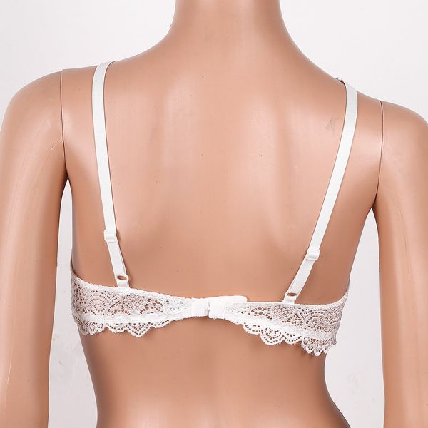 women sheer mesh lingerie see through lace trim cupless underwired shelf bra erotic crisscross front open cups bralette, Black;white
women sheer mesh lingerie see through lace trim cupless underwired shelf bra erotic crisscross front open cups bralette, Black;white