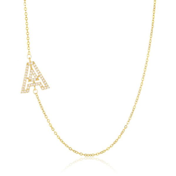 initial necklace for women letter gold color copper old english chain birthday gift chains, Silver
initial necklace for women letter gold color copper old english chain birthday gift chains, Silver