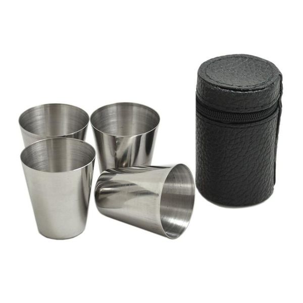 hip flasks 4pcs portable mini 1 oz pocket stainless steel flask alcohol cups set with leather case
hip flasks 4pcs portable mini 1 oz pocket stainless steel flask alcohol cups set with leather case