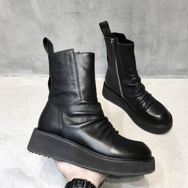 suede boots for men increased military man boot cow leather mens street shoes thick sole, Black
suede boots for men increased military man boot cow leather mens street shoes thick sole, Black