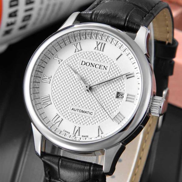 wristwatches 2021 lostsoul simple leisure three needle calendar waterproof automatic mechanical watch men's leather strap, Slivery;brown
wristwatches 2021 lostsoul simple leisure three needle calendar waterproof automatic mechanical watch men's leather strap, Slivery;brown