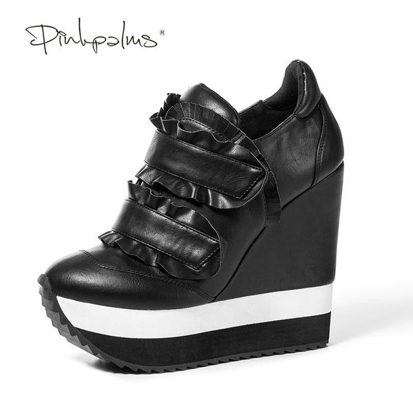 dress shoes pink palms women's genuine leather wedges high heels ladies with ruffles casual pumps woman heel sneakers, Black
dress shoes pink palms women's genuine leather wedges high heels ladies with ruffles casual pumps woman heel sneakers, Black